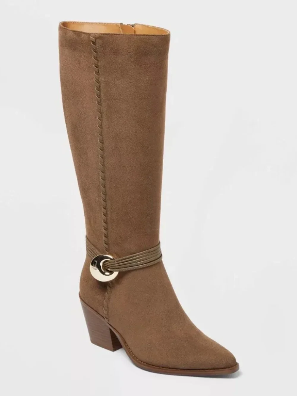 Universal Thread - Women’s Rio Whip Stitch Tall Boots with Memory Foa Taupe NWT